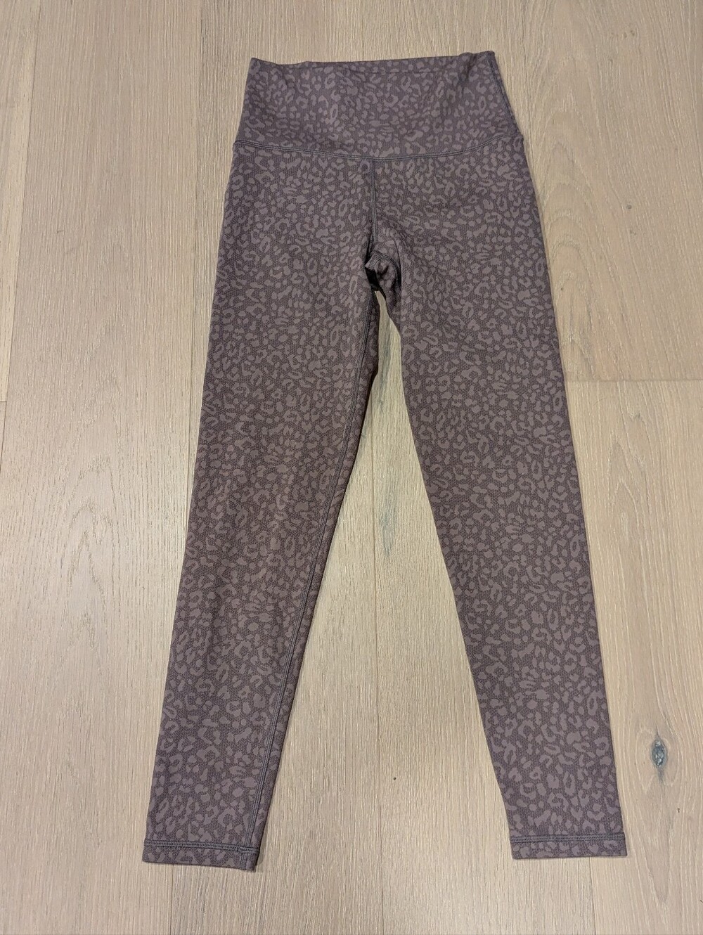 Brown Leopard Print Active Leggings